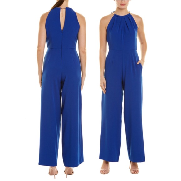 HP🛍🎉Donna Ricco, Cobalt Blue💙 Wide Leg Jumpsuit - Picture 4 of 5